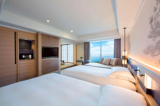 غرفة ديلوكس بسرير مزدوج، Hilton Odawara Resort And Spa 2/2
