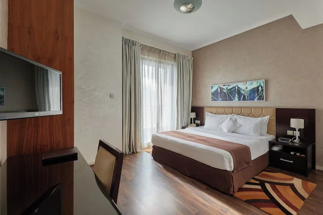 2 Bedrooms, Deluxe, Apartment, Queen and Twin Beds, Partial Lake View، City Premiere Marina Hotel Apartments 6/8