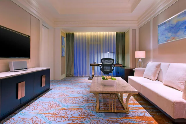 جناح ديلوكس بإطلالة على المدينة بغرفة نوم واحدة، The Westin Qingdao 3/4