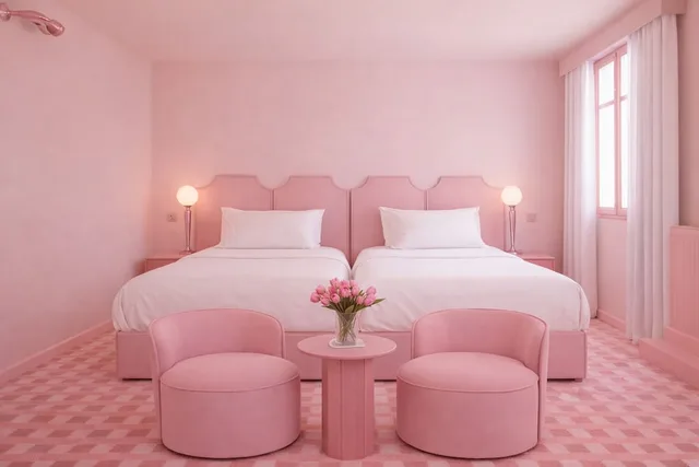 Room, Twin Beds, Hotel Le Berger 3/10