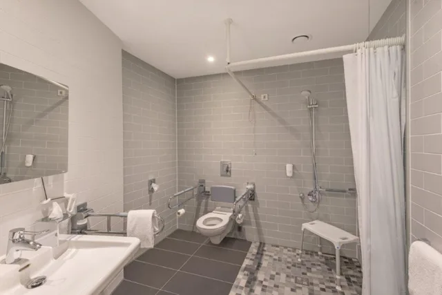 غرفة قياسية بسريرين منفصلين بإطلالة على الحديقة، Holiday Inn Express Mulheim Ruhr 6/7