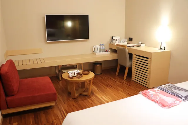 غرفة ديلوكس بسرير كوين، Asia Pacific Hotel Beitou 3/5