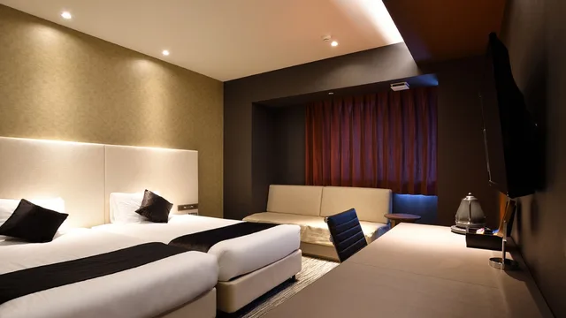 غرفة تنفيذية بسرير كوين مع دخول صالة النادي، Hotel Aqua Citta Naha by WBF 1/9