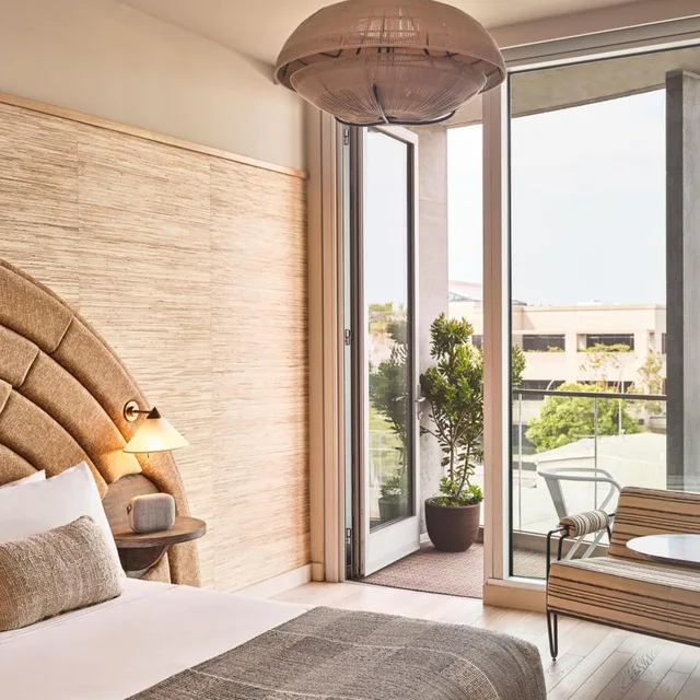 غرفة بريميير بسرير كينج بشرفة، Santa Monica Proper Hotel 3/4