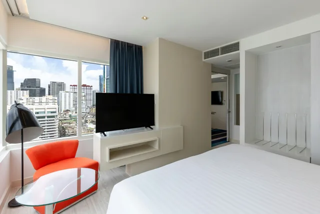 جناح ديلوكس بسرير كينج بإطلالة على المدينة، Centara Watergate Pavilion Hotel Bangkok 2/7