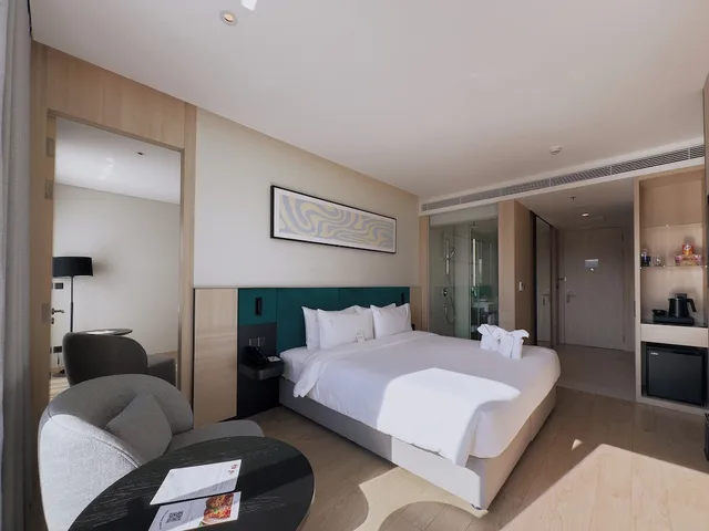غرفة عائلية بسرير كوين وسريرين منفصلين بإطلالة على الجبل، December Hotel 7/10