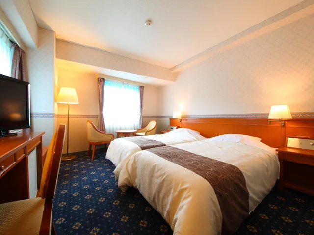Standard, Twin Beds, Mountain View, Night View، Hotel Seawave Beppu 1/1