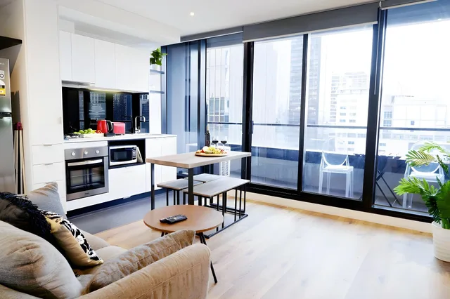 شقة ديلوكس بغرفة نوم واحدة، Aura On Flinders Serviced Apartment 1/2