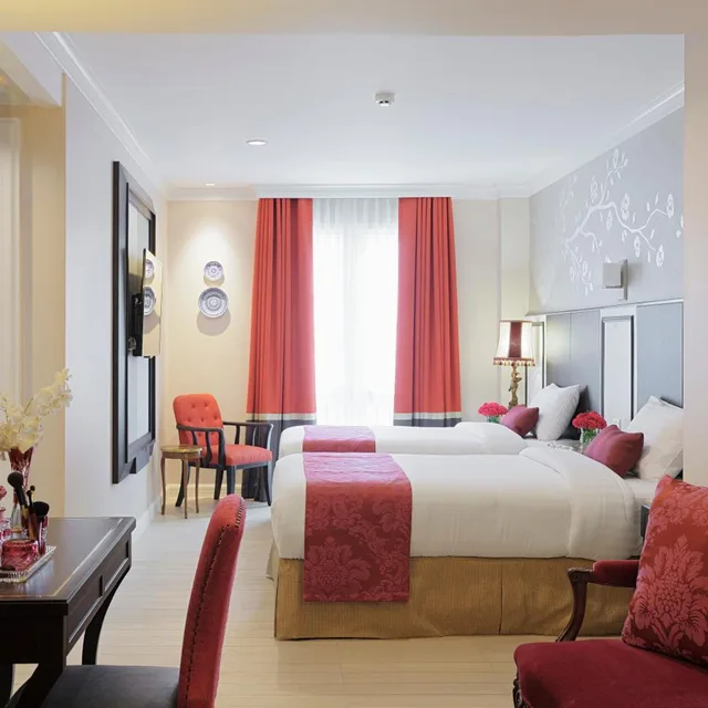 غرفة غراند ديلوكس بسريرين منفصلين، Sara's Hotel 3/4