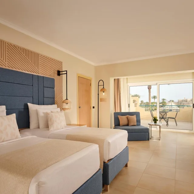 غرفة قياسية بسرير فردي بإطلالة على الحديقة، Coral Sea Water World Resort 3/5