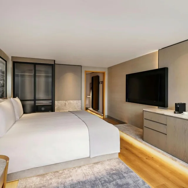 غرفة ديلوكس بسرير كينج في طابق مرتفع، JW Marriott Auckland 6/9