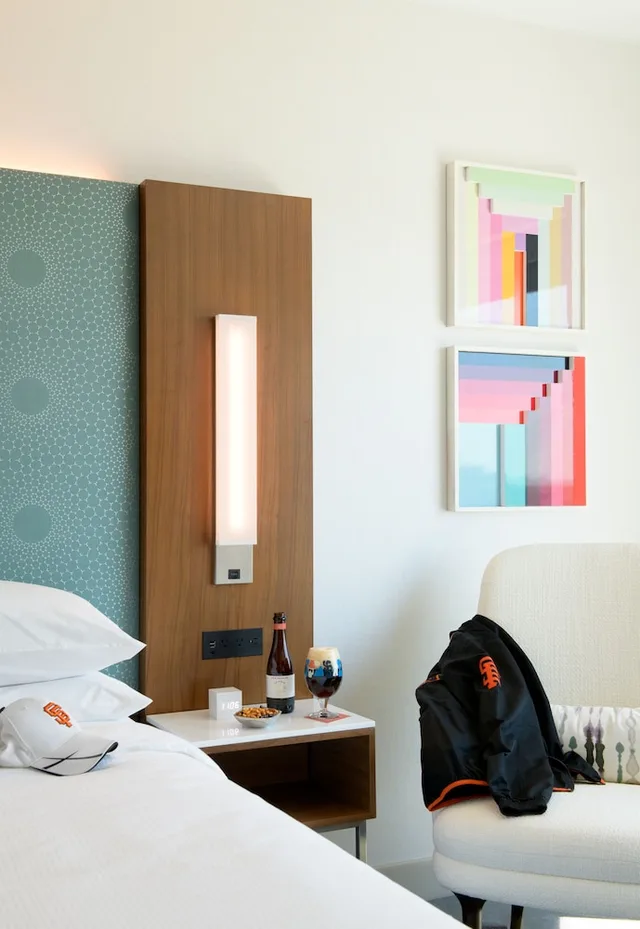 غرفة بريميير بسريرين كينج بإطلالة على المدينة، LUMA Hotel San Francisco 5/5