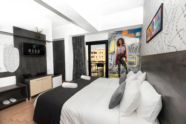 غرفة ديلوكس مفردة بسرير مزدوج، Rise Street Art Hotel 9/9