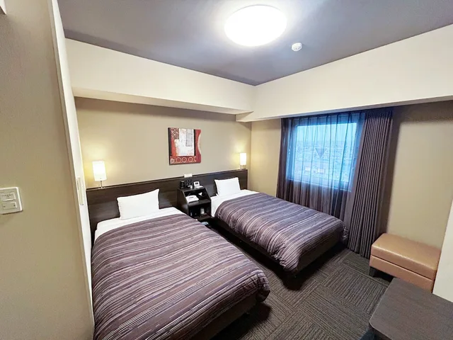 غرفة كومفورت بسريرين منفصلين، Hotel Route Inn Toyama Inter 1/9