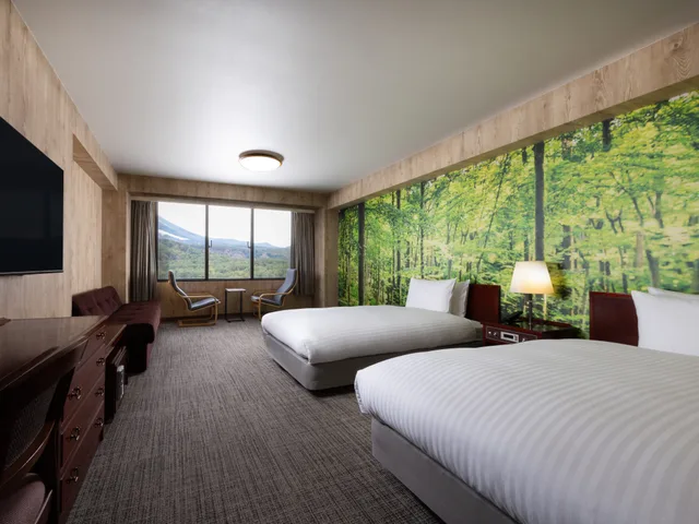 غرفة قياسية بسريرين منفصلين بإطلالة على الجبل، Mercure Tottori Daisen Resort & Spa 1/1