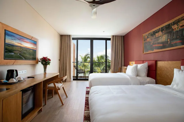 غرفة ديلوكس بسريرين منفصلين بشرفة، Marina Bay Vung Tau Resort & Spa 1/1