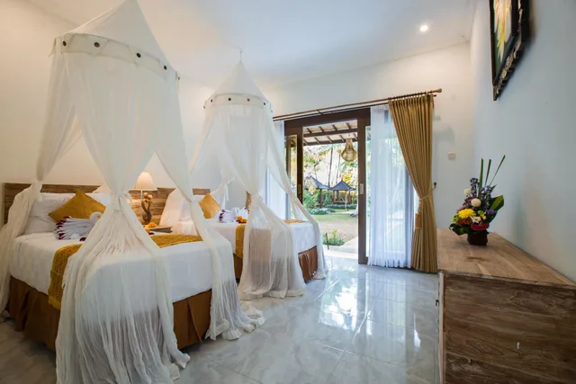 غرفة ديلوكس بسريرين منفصلين، Ubud Batan Nyuh Bed Breakfast & Spa 1/1