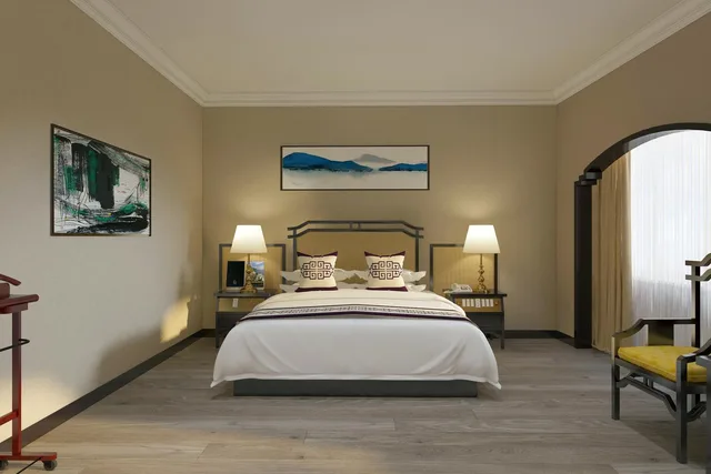 غرفة بريميوم ديلوكس بسرير كوين، Yindo (Grand Jasper) Hotel 1/2