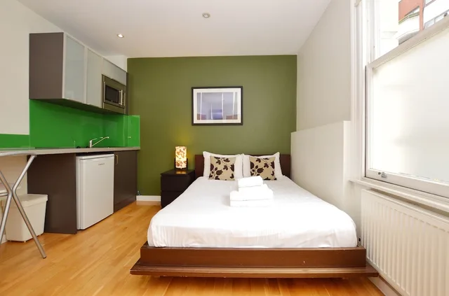 استوديو صغير بسرير مزدوج في الطابق الأرضي، Princes Square Serviced Apartments 2/6
