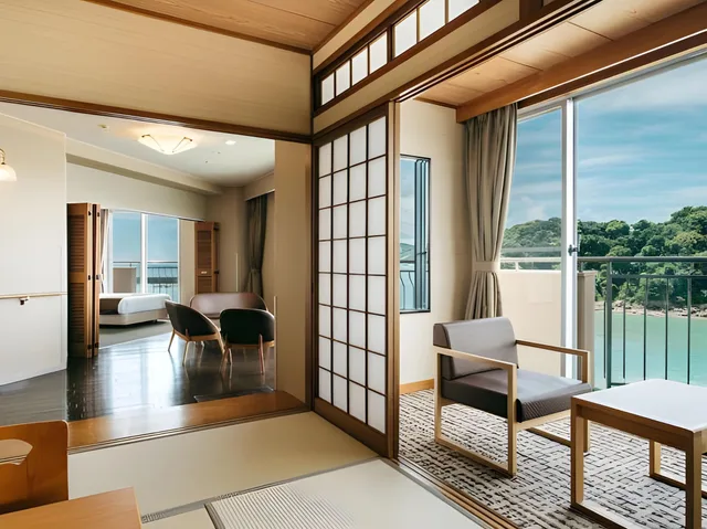 Japanese Western, Special, Private Bathroom، KAMENOI HOTEL Kii-Tanabe 1/1