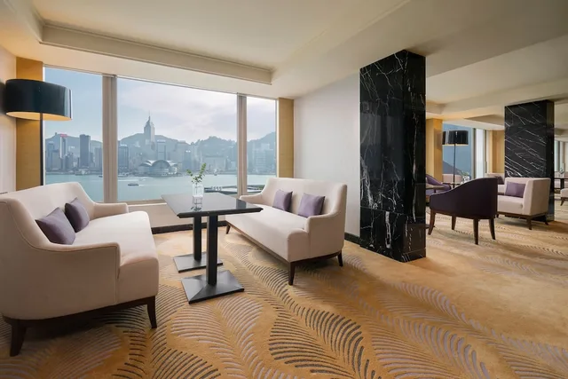 جناح كلوب بسرير كينج بإطلالة على المرفأ بغرفة نوم واحدة، Sheraton Hong Kong Hotel And Towers 3/3
