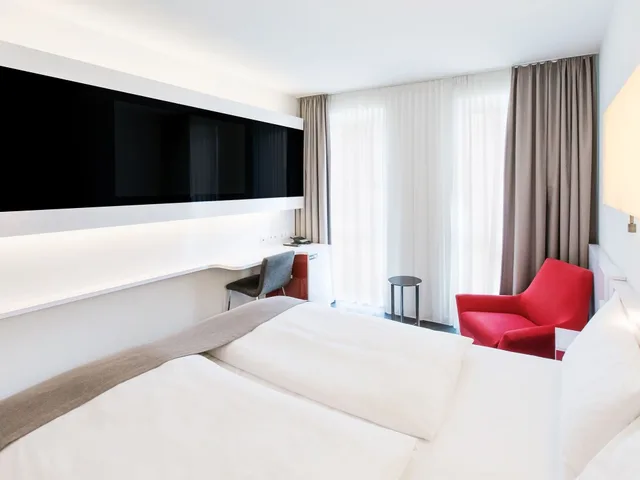 غرفة بسريرين منفصلين، DORMERO Hotel Frankfurt Messe 5/8