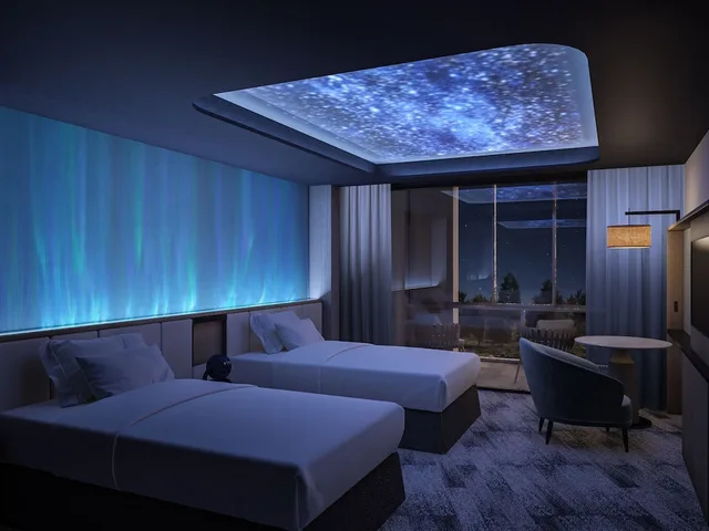 Newly Designed, Sky, Starry, Twin Beds, Trundle Bed, 2 Sofa، IZUMIGO KIYOSATO KOGEN HOTEL 4/5