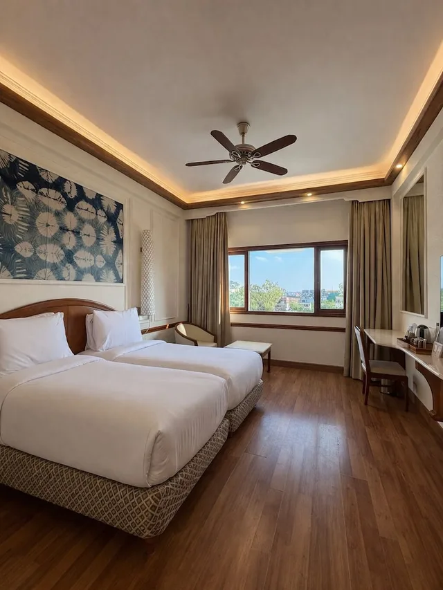 غرفة ديلوكس بسريرين منفصلين، Hotel Clarks Amer Jaipur 1/9