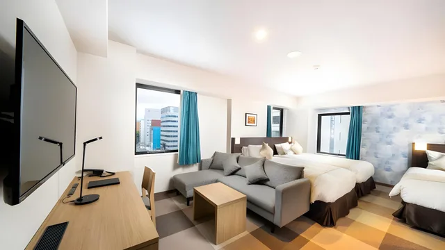 غرفة قياسية رباعية، KOKO HOTEL Sapporo Odori 1/1