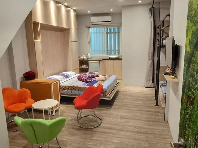 غرفة بزنس رباعية بسرير فردي في الطابق الأرضي، Df Park Space Hostel 1/1