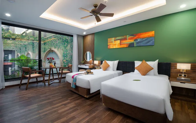 استوديو بسريرين منفصلين بإطلالة على المسبح، Chi House Danang 1/3