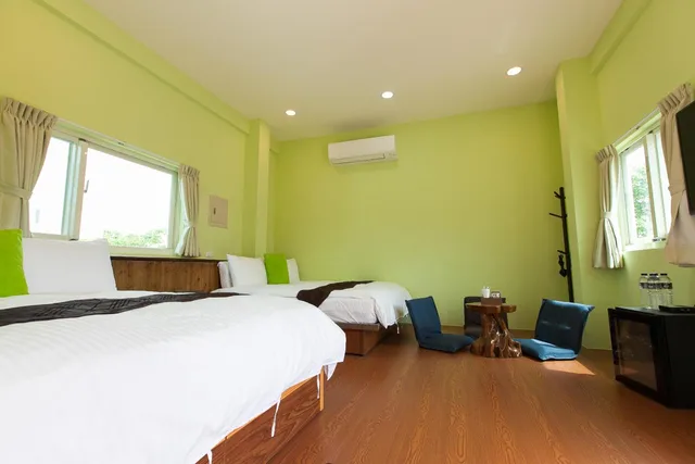 غرفة قياسية رباعية بسريرين مزدوجين، Yuan Qi Wu Homestay 1/1