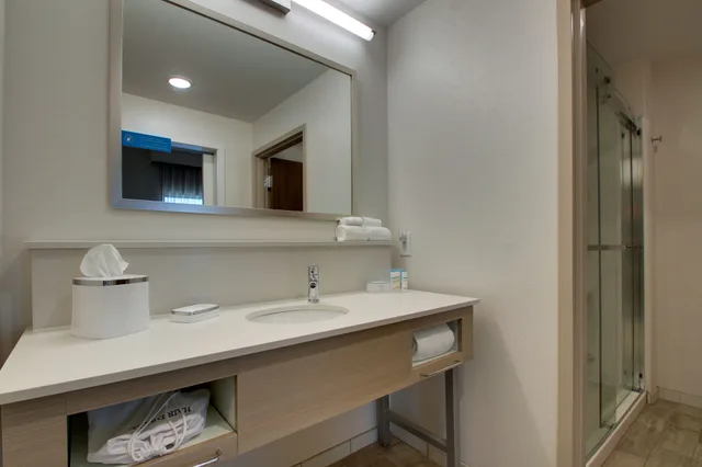 جناح استوديو بسرير كينج مع أريكة لذوي الإعاقة، Hampton Inn Sneads Ferry North Topsail Beach 4/5