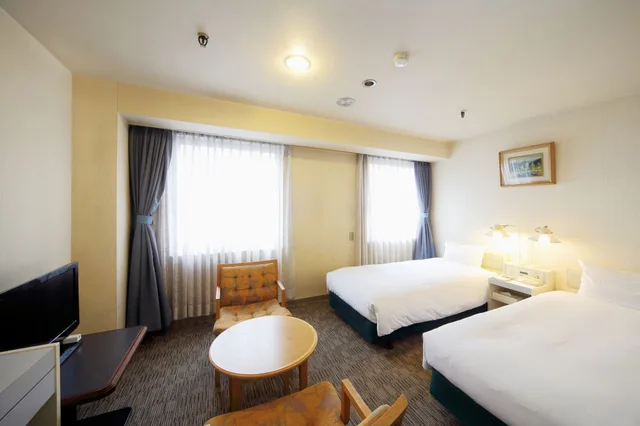 غرفة بسريرين منفصلين للمدخنين، Asahikawa Toyo Hotel 2/4