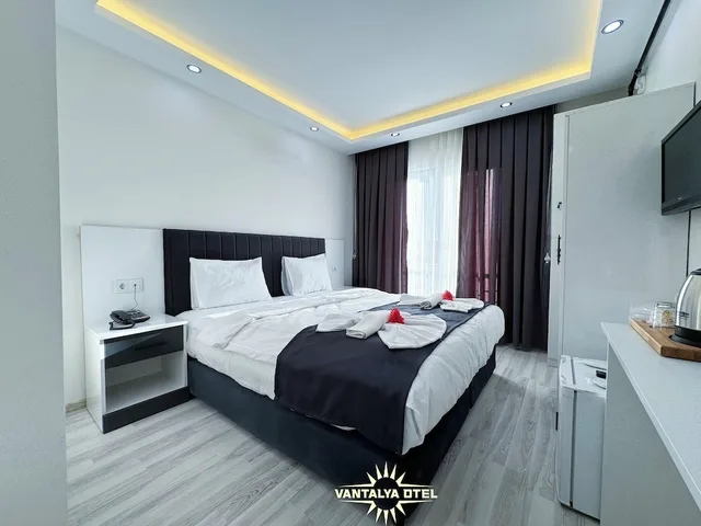 غرفة ديلوكس بسرير مزدوج بإطلالة على المدينة، Vantalya Otel 4/5