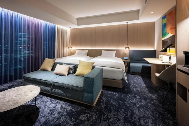 Club, 2 Double Beds, Club Floor, Corner، Hotel Hankyu GRAN RESPIRE OSAKA 1/2
