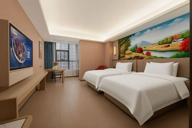 غرفة قياسية بسريرين منفصلين، Vienna International Hotel (Xi'an Changying Garden) 1/2
