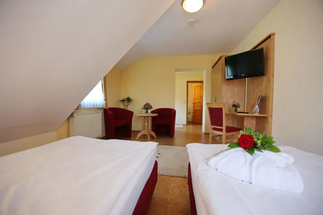 غرفة كومفورت بسريرين منفصلين بغرفة نوم واحدة، Villa Moritz 2/5