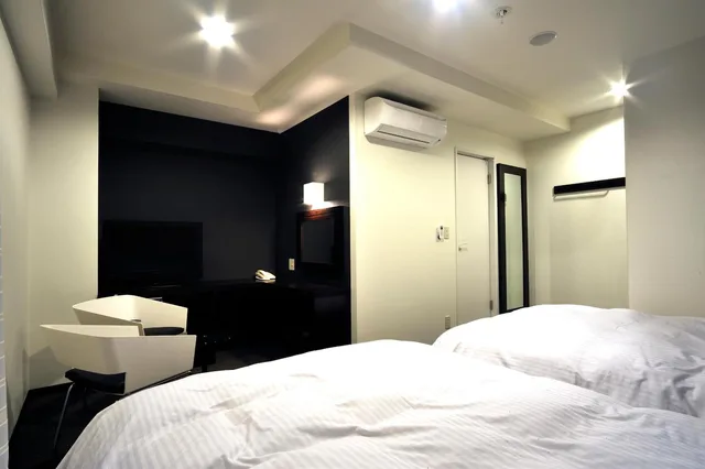 غرفة بسريرين منفصلين للمدخنين، Green Rich Hotel Iwakuni Ekimae 2/3