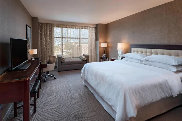 غرفة كلوب بسرير كينج بإطلالة على المسبح، Sheraton Austin Georgetown Hotel Conference Center 2/9