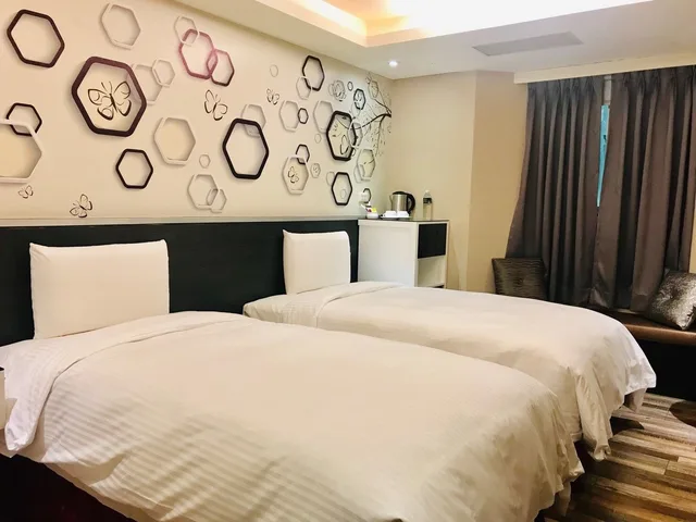 غرفة بزنس بسريرين منفصلين، Hub Hotel Tucheng 3/4