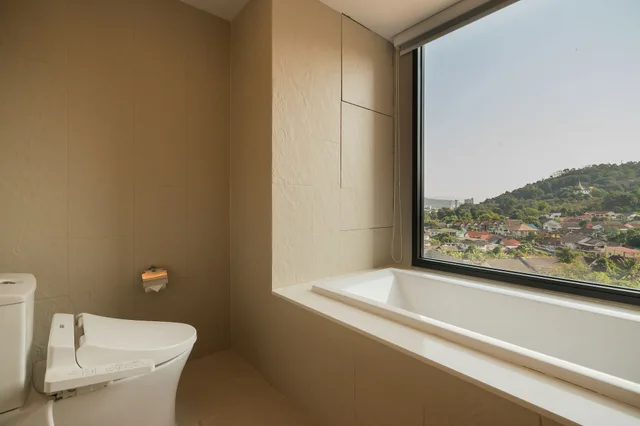 غرفة جونيور بسرير كينج بإطلالة على البحر، Arize Hotel Sri Racha 5/5