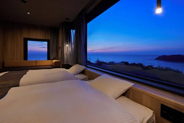 Luxury, Suite, Twin Beds, Ocean View, Sauna، Resort Hills Toyohama SORA no KAZE 4/4
