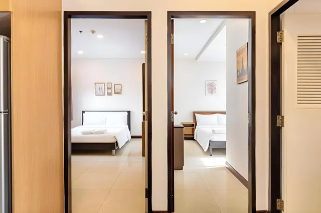 شقة عائلية بإطلالة على المسبح، Teja Hotel Bangkok at Nana 1/1