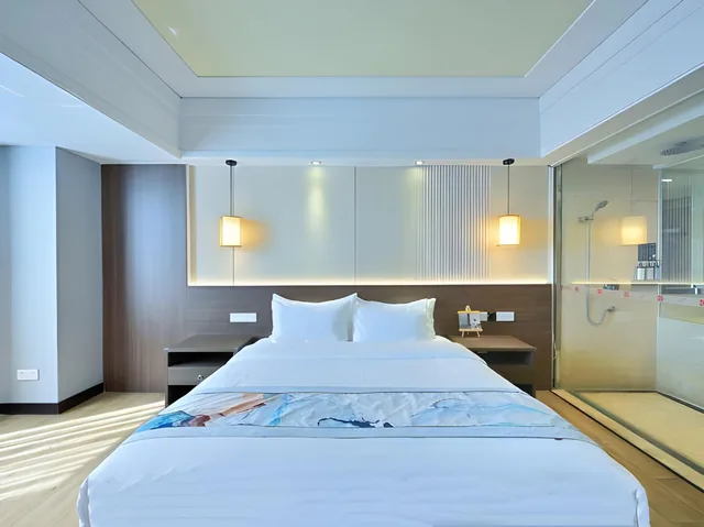 غرفة بسرير مزدوج أو سريرين منفصلين، Pasonda Hotel Foshan 1/2