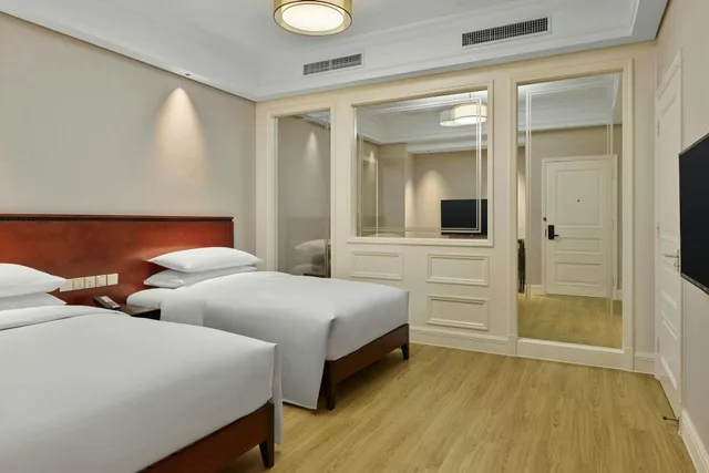 غرفة بريميوم بسريرين مزدوجين بإطلالة على المدينة، S&amp;N International Hotel Jiujiang 1/2