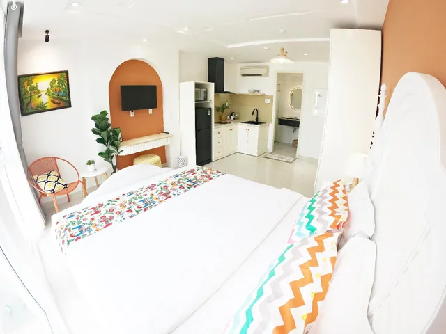 غرفة ديلوكس بسرير كوين، Dinh Phat Hotel 2/2