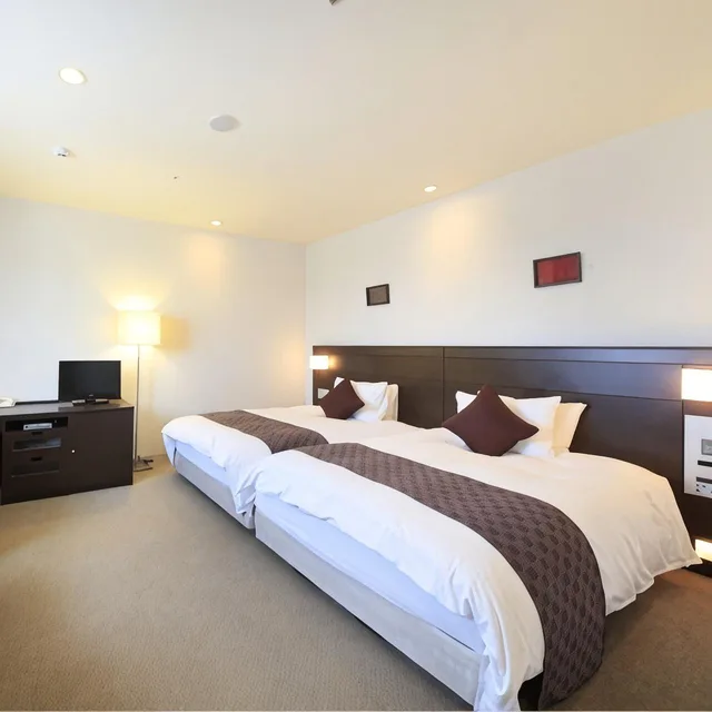 غرفة غراند بسريرين مزدوجين بإطلالة على البحر، Quintessa Hotel Sasebo 1/1