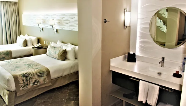 غرفة سوبيريور بسريرين مزدوجين بإطلالة على البحر، Krystal Grand Cancun All Inclusive 10/10