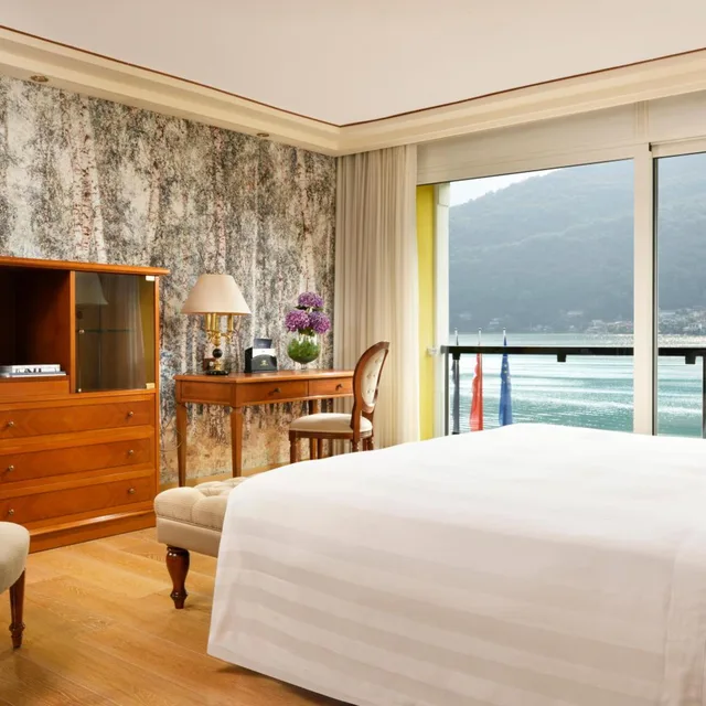 جناح ديلوكس بإطلالة على البحيرة، Swiss Diamond Hotel Lugano 6/9
